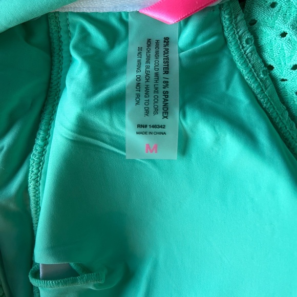 Betsey Johnson Green Swim Coverup with Ruffles - Picture 15 of 16